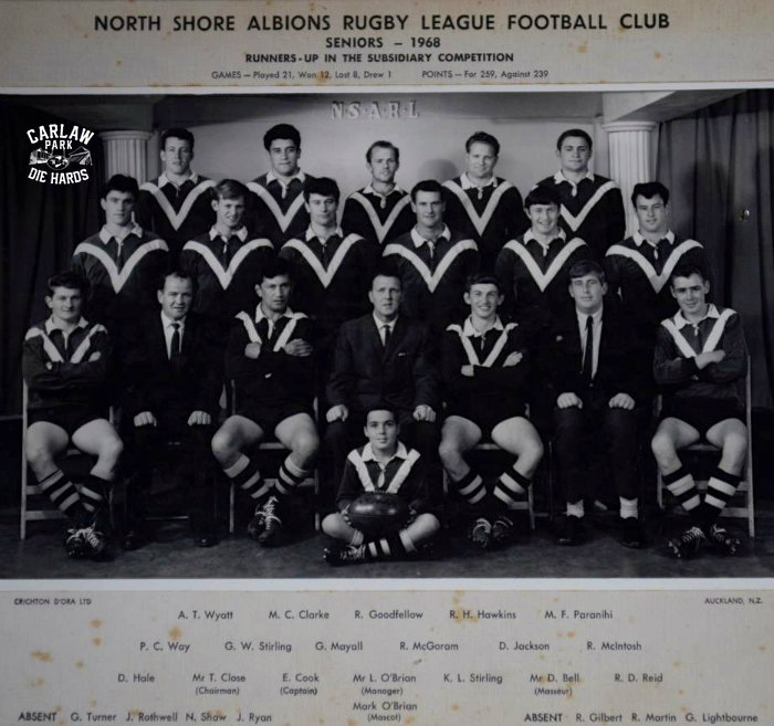 North Shore Albions RLC Seniors 1968